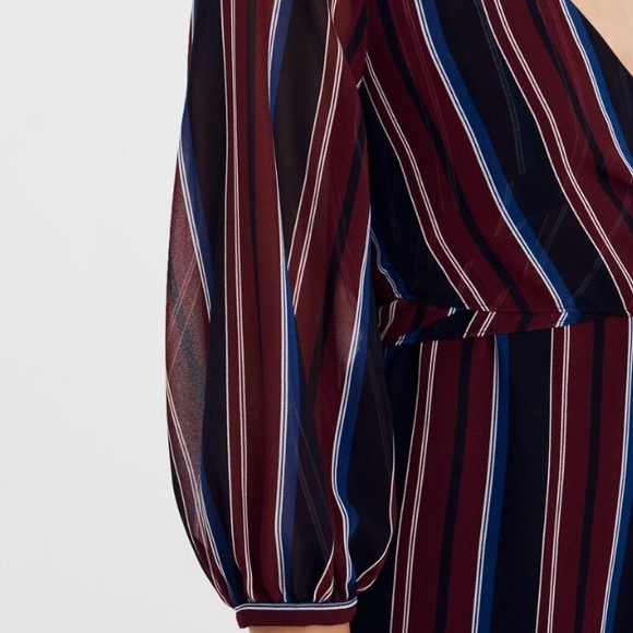 💫HP‼️💫 MADEWELL Wrap-Around Maxi Dress in Stockdale Stripe, Size 6 - Picture 5 of 12